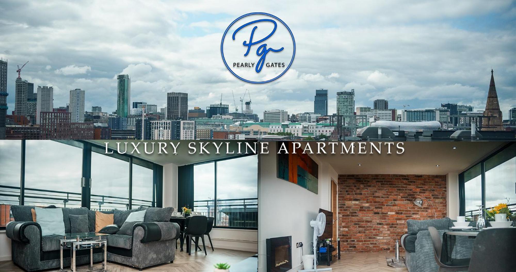 Penthouse - Amazing City Skyline Views - Free Parking - Balcony - Utilita Arena - New St Station - Bullring Shopping برمنغهام المظهر الخارجي الصورة